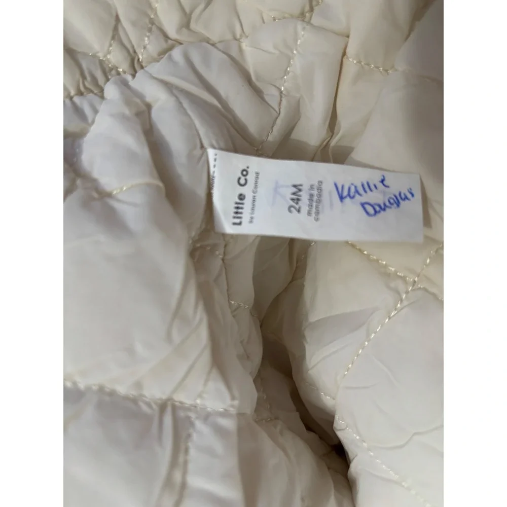 Little Co by Lauren Conrad 24M Quilted Puffer Jacket‎ & Graphic Tops Bundle Kids